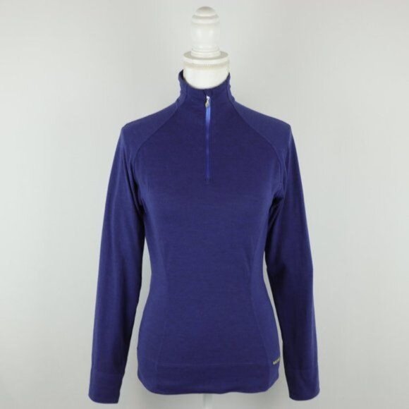 Merrell Opti-Wick Women's Small Purple 1/4 Zip Mock Neck Activewear Pullover - Picture 1 of 9
